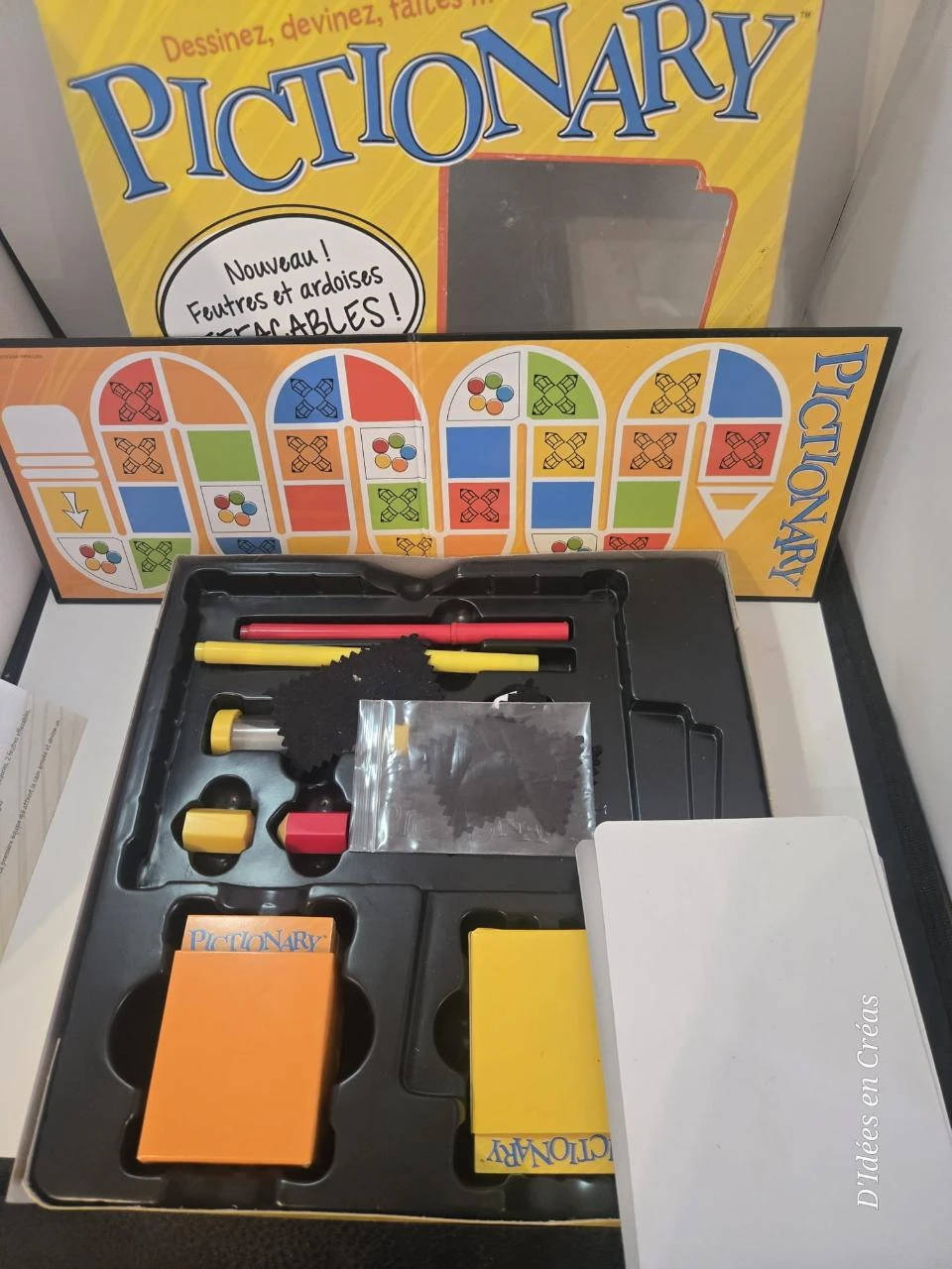 Pictionary - Mattel Board Game - Complete - Erasable Slates - Ages 8 and Up – photo 4
